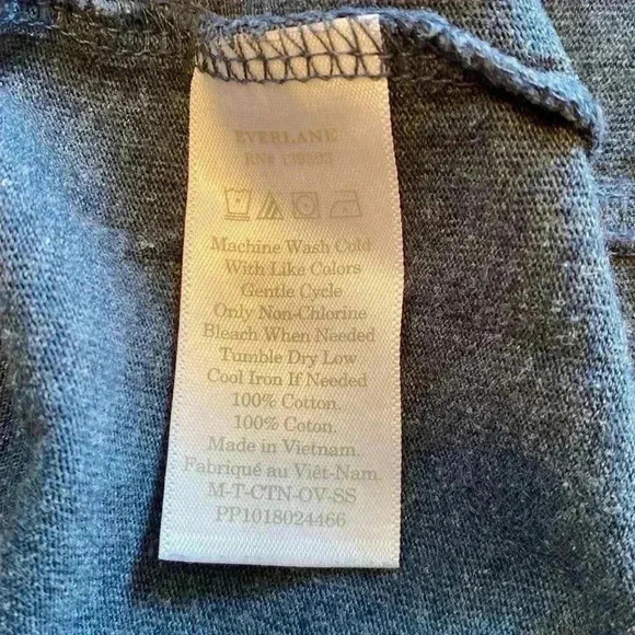 Everlane Blue Men’s Short Sleeve T Shirt in Size Large. - Picture 4 of 7